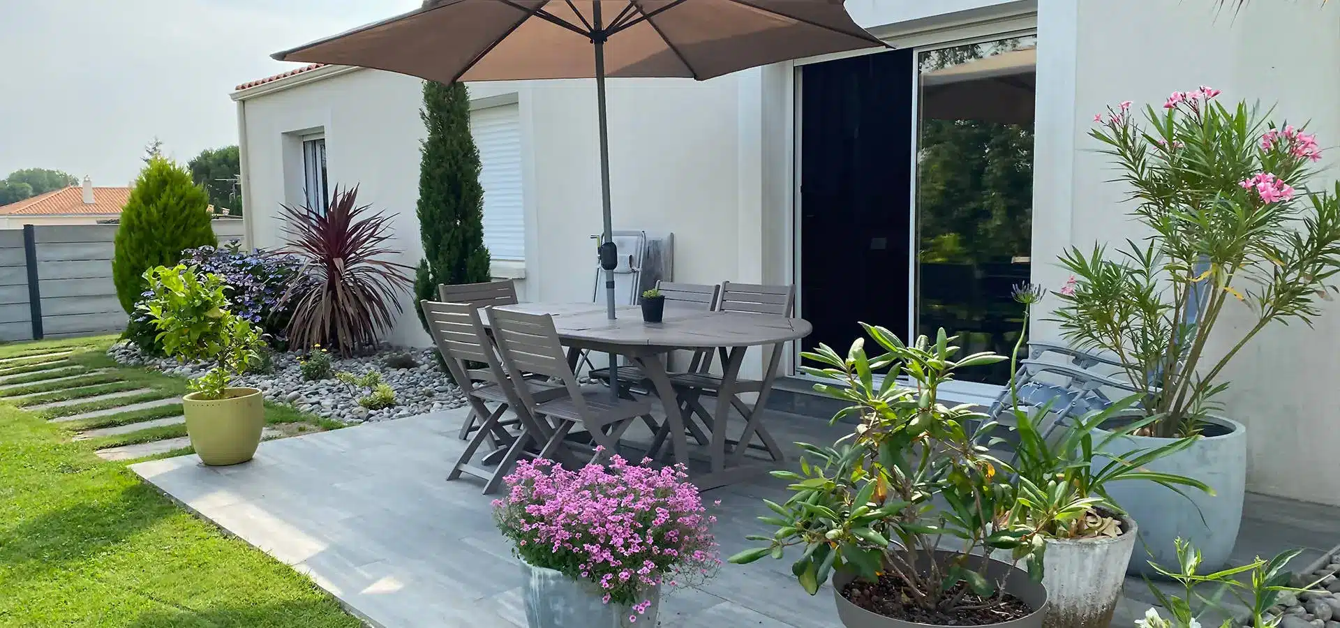Création de terrasse en charente - construction aménagements avec Charente-Maçonnerie